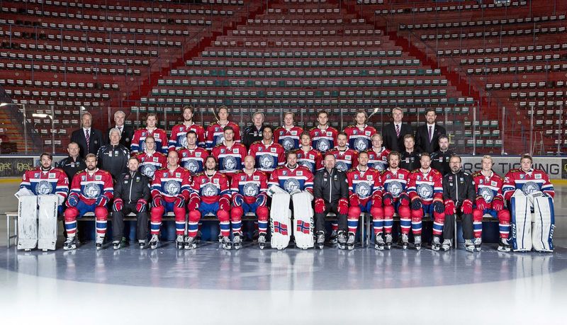 Sample team photograph until a club photo is uploaded. Photo: Foto Norden, with permission from the Norwegian Ice Hockey Association (Norges I, CC BY-SA 3.0, via Wikimedia Commons