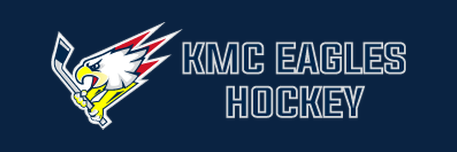 KMC Eagles Hockey logo on navy
